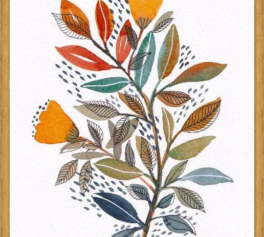 Cuadro Modern watercolor botanicals 2