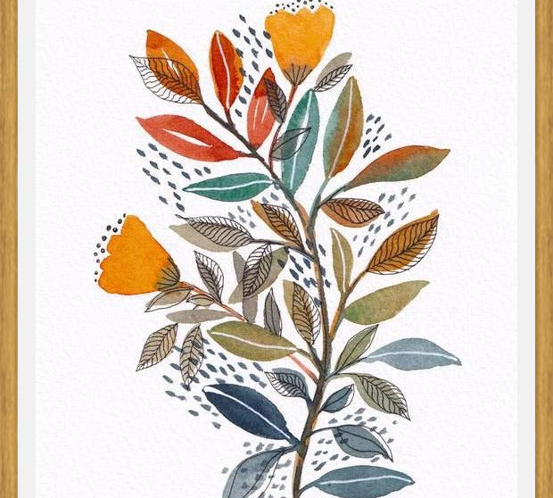 Cuadro Modern watercolor botanicals 2