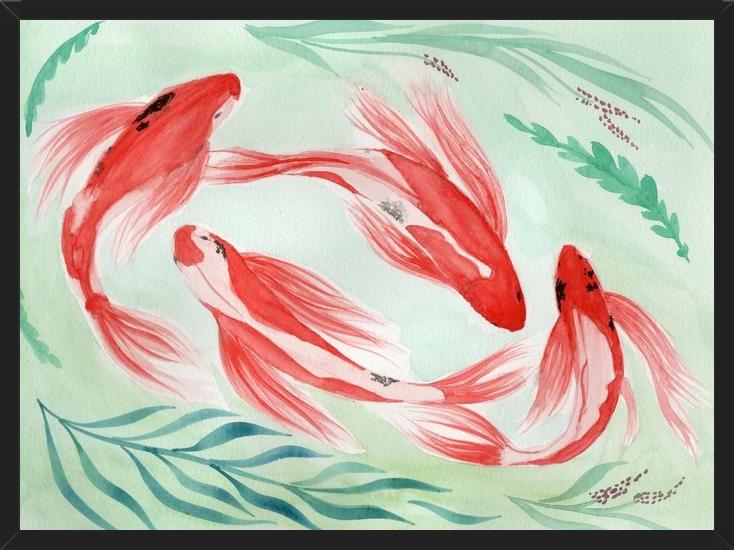 Cuadro Peces Koi