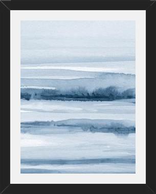 Cuadro Watercolor strokes in shades of blue