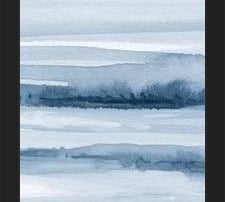 Cuadro Watercolor strokes in shades of blue