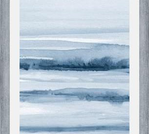 Cuadro Watercolor strokes in shades of blue