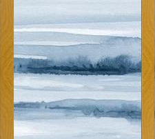 Cuadro Watercolor strokes in shades of blue
