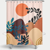 Cortina de Baño A tropical landscape 3