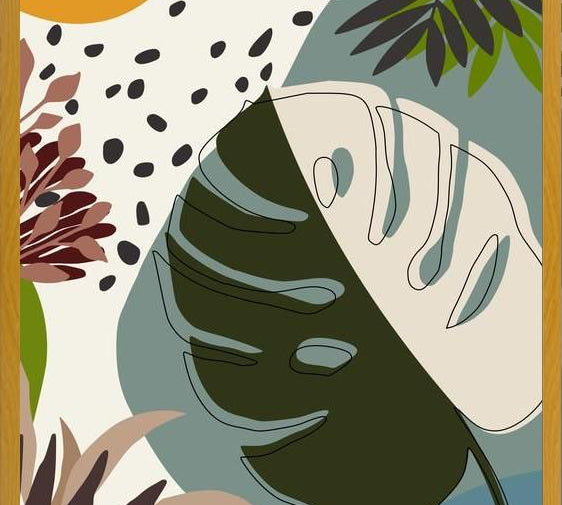 Cuadro Minimal Tropical Scenery