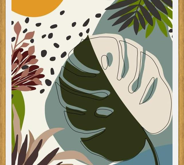 Cuadro Minimal Tropical Scenery