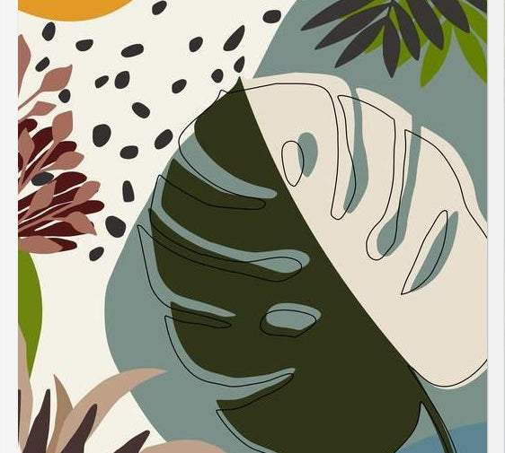 Cuadro Minimal Tropical Scenery