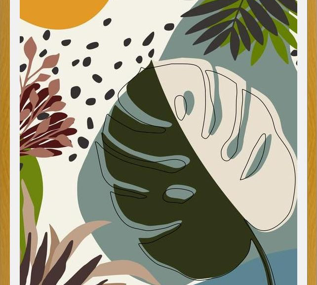 Cuadro Minimal Tropical Scenery