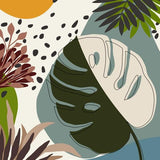 Canvas Minimal Tropical Scenery