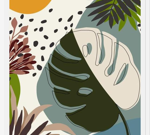 Cuadro Minimal Tropical Scenery