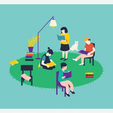 Cuadro Amor por los libros