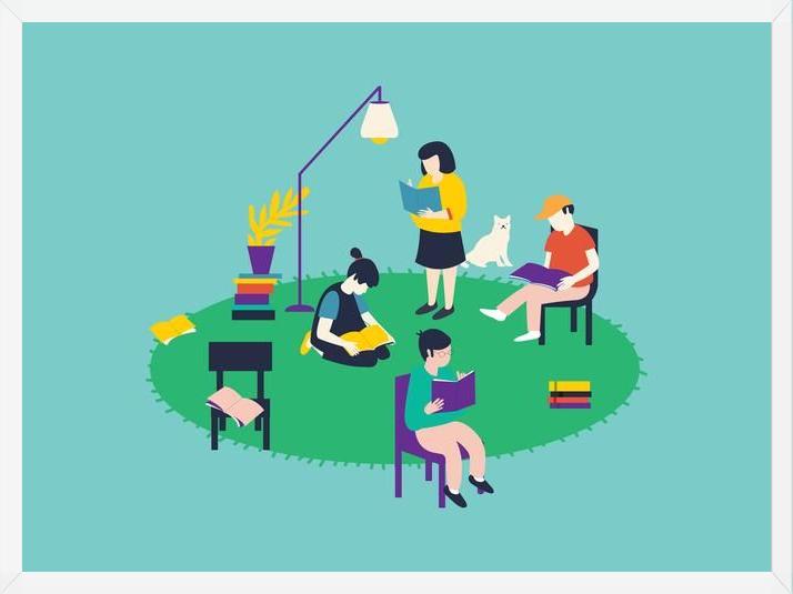 Cuadro Amor por los libros