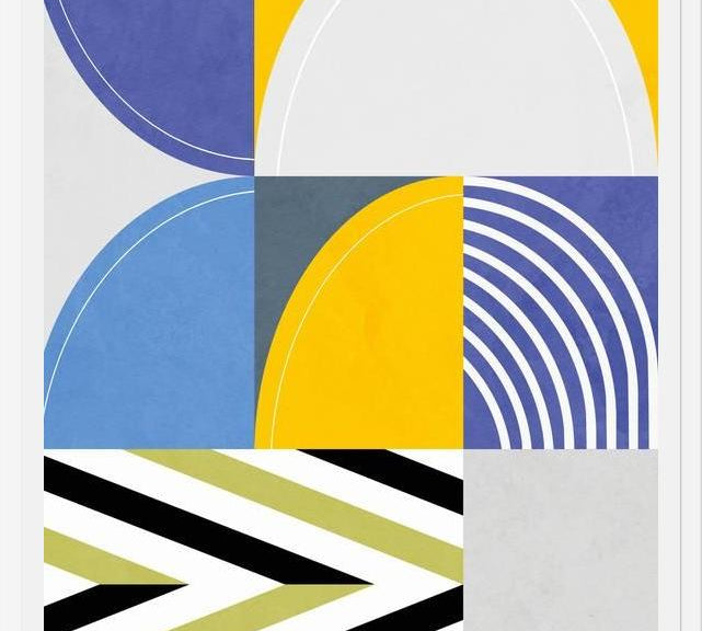 Cuadro Curvas Abstractas 6