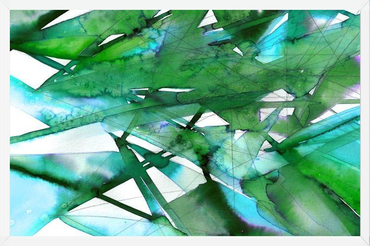 Cuadro GUIDING LIGHTS 4, GREEN AQUA