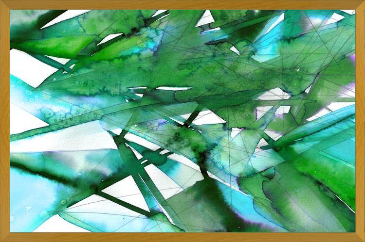 Cuadro GUIDING LIGHTS 4, GREEN AQUA