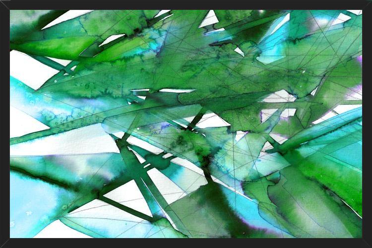 Cuadro GUIDING LIGHTS 4, GREEN AQUA