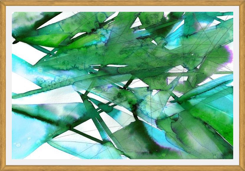 Cuadro GUIDING LIGHTS 4, GREEN AQUA
