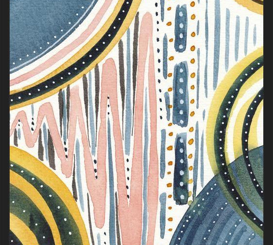 Cuadro Watercolor improvisation 07
