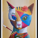 Cuadro Gata Urbana