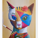 Cuadro Gata Urbana