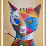 Cuadro Gata Urbana