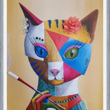 Cuadro Gata Urbana