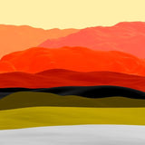 Canvas Mountains In Gradient
