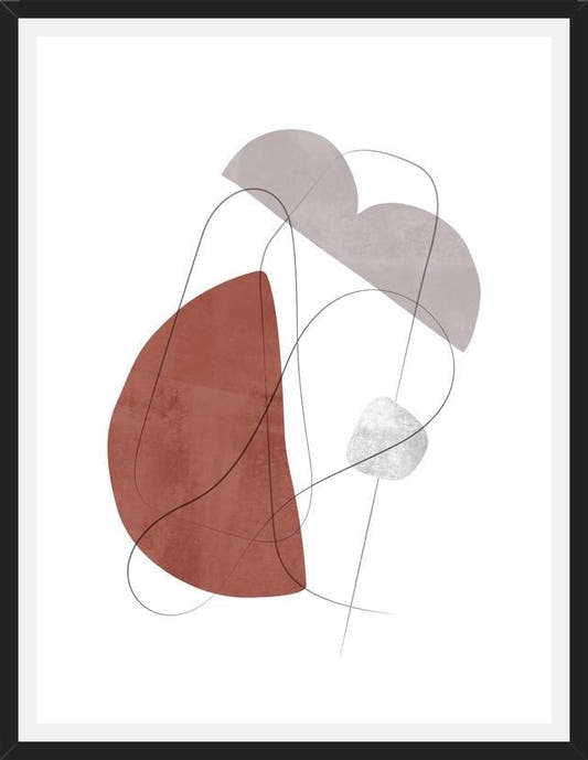 Cuadro Abstraction with gray lines 11