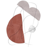 Canvas Abstraction with gray lines 11