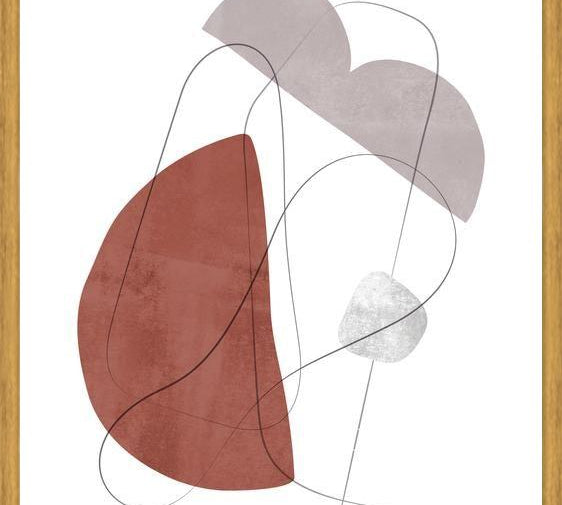 Cuadro Abstraction with gray lines 11