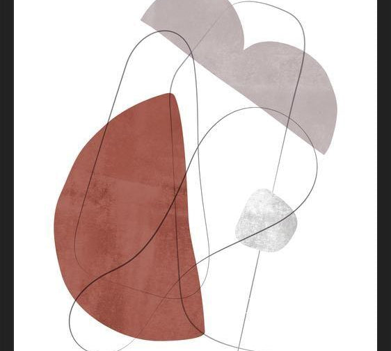 Cuadro Abstraction with gray lines 11