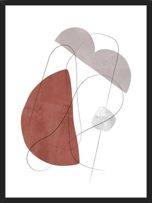 Cuadro Abstraction with gray lines 11