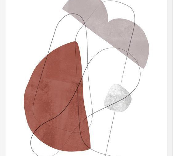 Cuadro Abstraction with gray lines 11