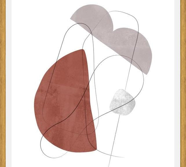 Cuadro Abstraction with gray lines 11