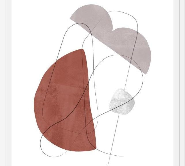 Cuadro Abstraction with gray lines 11