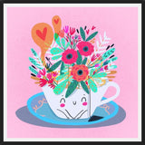 Cuadro Te floral