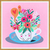 Cuadro Te floral