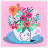 Cuadro Te floral