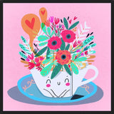 Cuadro Te floral