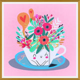 Cuadro Te floral