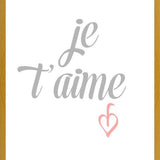 Cuadro Je t aime