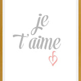 Cuadro Je t aime
