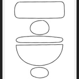 Cuadro Black Stones Lines