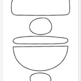Cuadro Black Stones Lines