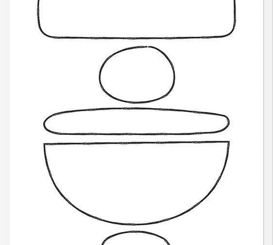 Cuadro Black Stones Lines