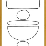 Cuadro Black Stones Lines