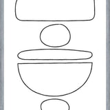 Cuadro Black Stones Lines