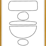 Cuadro Black Stones Lines