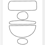 Cuadro Black Stones Lines