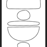 Cuadro Black Stones Lines
